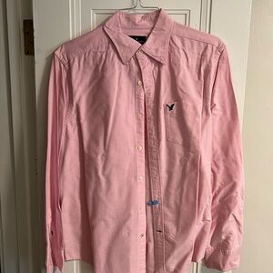 Men's Pink Button-Up Shirt